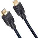 Amazon Basics HDMI Cable 3ft, 4K HDMI 2.0 Cord (18Gbps), Nylon-Braided, 4K@60Hz, 2160p, 48 bit, Compatible with TV/PS5/Xbox/Roku, Black & Blue