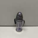 GROSMIMI Spill Proof no Spill Magic Sippy Cup with Straw with Handle for Baby and Toddlers, Customizable, PPSU, BPA Free 10 oz (Charcoal)