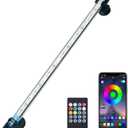 VARMHUS LED Aquarium Light,Fish Tank Light with Remote Controller&APP Control,DIY Full Spectrum Optional Color&Intelligent Timing and Dimming,29 Light Modes and 4 Music Control Modes 18LEDS-RGB 15''