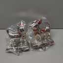 2 Pack Stocking Holders for Mantel, Silver Metal Christmas Stocking Holder for Mantle Christmas Stocking Hangers for Mantel Stocking Hooks for Fireplace Stocking Holders for Christmas (Dog and Cat)