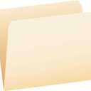 Pendaflex 752 File Folders, Straight Cut, Top Tab, Letter, Manila (Box of 100), Natural