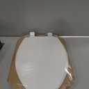 Mayfair Cassel Slow Close Toilet Seat, Easy Clean, Non Slip Premium Wood Seat, Easy Install, Made in USA, Elongated, White