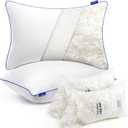 viewstar Shredded Memory Foam Pillows Queen Size Set of 2, Adjustable Firm Pillows for Side Back Stomach Sleepers, Washable Removable Cover