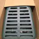 4in. Grate Yard Drain, Yard Drain Emitter for Sump Pump Discharge & Downspout Extensions, 10" W x 11.5" L x 4.7" H, Protects Foundation, Prevents Standing Water Includes 3" & 4" SCH 40 Pipe Adapter, Green