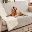 Ameritex Waterproof Dog Bed Cover Pet Blanket with Anti-Slip Back for Furniture Bed Couch Sofa (68x82 Inch (Pack of 1), Khaki)