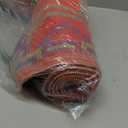 Fab Habitat Outdoor Rug - Waterproof, Fade Resistant, Crease-Free - Premium Recycled Plastic - Vintage Kilim - Porch, Deck, Balcony, Mudroom, Laundry Room, Patio - Lhasa - Orange & Violet - 3 x 5 ft