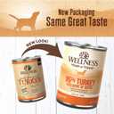 Wellness 95% Turkey Adult Canned Wet Dog Food, Grain Free, Natural, 13.2 oz, Pack of 12 Cans (EXP 04/01/29)