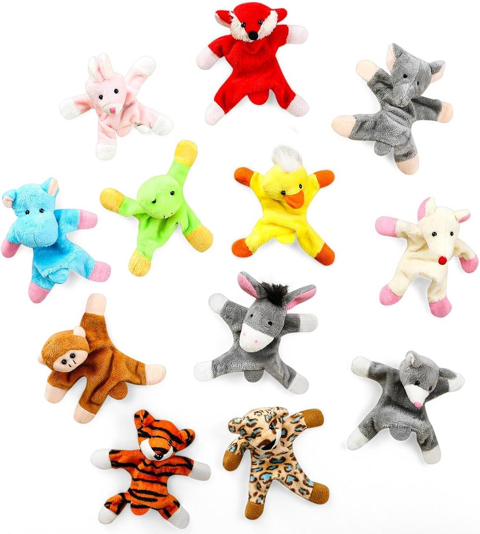 Konohan 12 Pcs Animal Magnets Toy Set for Refrigerator Plush Magnet Animals Fridge Magnet Toys for Kitchen Fridge Locker Home Office Accessory