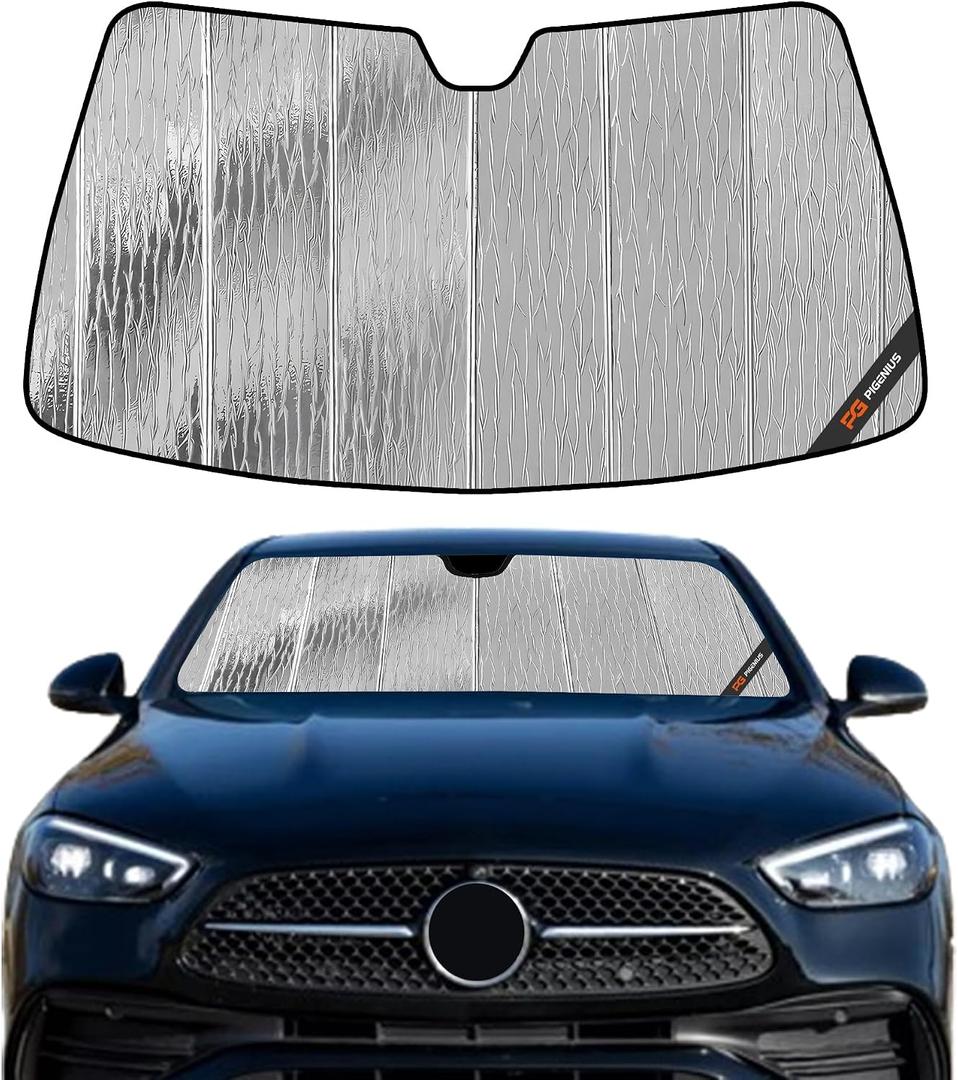 Pigenius Windshield Sun Shade for Mercedes-Benz C-Class Sedan 2015-2021 Window Sunshade - AstraGuard