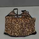 WDIRARA Women's Cut Out Lace Crop Bustier Corset Tank Top Sexy Going Out Party Club Tops (Multicolor Leopard), Small