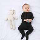 GUISBY Baby Pajamas with Mittens, 2 Way Zipper Long Sleeve Sleepers 3-pack, Size 0-3 Months