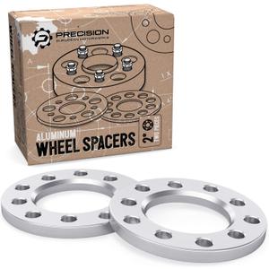 2pcs 1/2 inch (12mm) - Univeral 5x4.5 and 5x4.75 Flat Wheel Spacers - Compatible with Buick Cadillac Chevy Chevrolet (See Description for Exact Year Models) - 5x114.3 5x120.7 5x120.65 Adapters, 1/2 inch Thickness