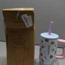 DLOCCOLD Kids 24 oz Tumbler with Handle and Silicone Straw Lid, Leakproof Insulated Tumbler with Spill Resistant Lid, Reusable Stainless Steel Tumbler Mug for Kid Boy Girl, Cupholder Friendly BPA Free