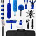 Ceiling Fan Cleaner Dusters with Telescoping Extension Pole Up to 20 Feet, 12 FT
