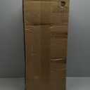 Brunswick Large, Steel, Post Mount Mailbox, Black with Brushed Nickel