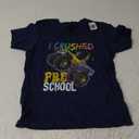 I Crushed Preschool Monster Truck Graduation Cap Gift Boys T-Shirt Dark Blue 4T