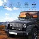 Windshield Sun Shade for Car Trucks SUV Black Horse Retractable Front Window Sun Visor Foldable Sunshade Protector for Car Windshield Keep Your Vehicle Cool 51 X 27.5Inch