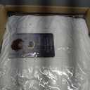 SERTA Down Illusion Soft Hypoallergenic 2 inch Pillowtop Simple Fit Mattress Topper, Queen, White