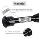 6 Pack Shower Curtain Rod, Small Tension Rods 7-11 inches Adjustable Spring Steel Cupboard Bars Tension Curtain Rod Shower Rod Closet Rod, (Black, 7-11 in-6Pcs)