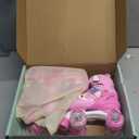 Adjustable Light Up Kids Unicorn Roller Skates for Girls Ages 4-6 5-8 8-12, Toddlers Beginner Cat RollerSkates