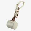 Hillinkit Portable Dog Pooper Scooper for Large Small Dogs, Dog Poop Scooper with Bag Attachment, Easy to Use for Grass, Dirt, Gravel, Indoor Outdoor Pet Poo Catcher on Walks (Brown)