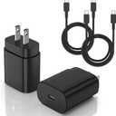 For Samsung Galaxy Super Fast Charging Cord Type C Charger, 25w Android Phone Charger Block &10ft USBC to USB-C Cable for Galaxy S26 S25 S24 S23 S22 S21 S20 (Ultra/Plus), iPad Pro/Air/Mini/Tab 2Pack