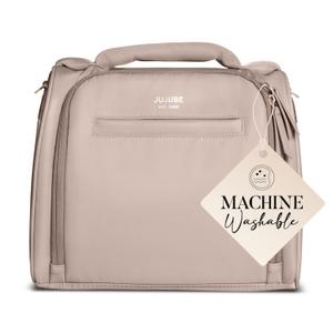 JuJuBe New Insulated Bottle Bag, Breastmilk Storage Bag for Baby Bottles, Insulated Waterproof Lunch Bag or Cooler Bag for Nursing, Milk, Food, Baby Formula, Snacks, Daycare, Taupe, Mother's Day Gift