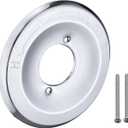 Replacement Escutcheon Plate for Delta 1300/1400 Series, for One-Handle Tub and Shower Faucets, Single Metal Round Shower Escutcheon Kit, Chrome