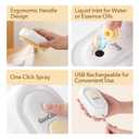 2 x Soft 3-in-1 Silisone Spray Brush, Upgraded for Shedding, Cleaning and Spa Massage, Hair Removal, Best Water Steam Brush for Indoor Long or Short Haired Cat and Dog (Purple)