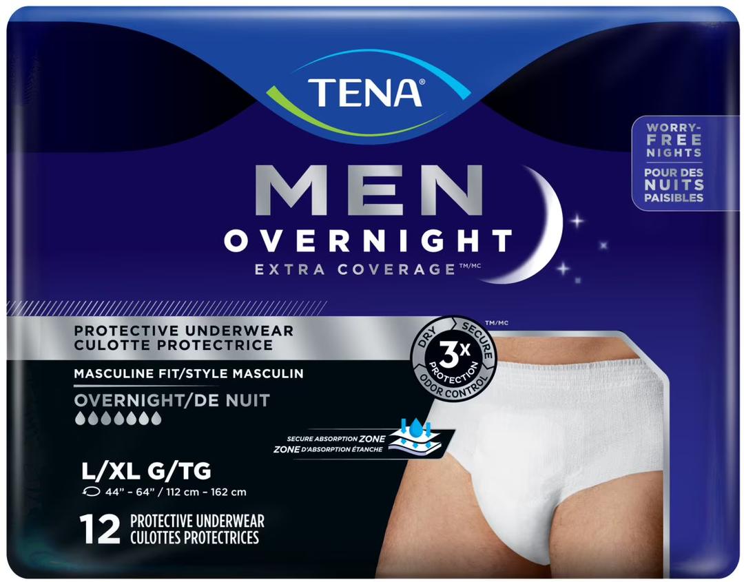 TENA Men Overnight Extra Coverage ( L/XL G/TG)
