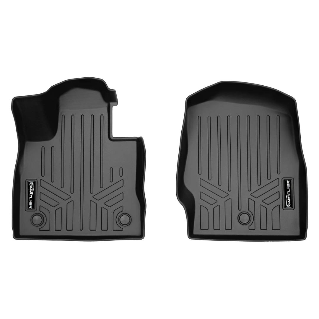 SMARTLINER Custom Fit Floor Mats 1st Row Liner Set Compatible with 2017-2019 Ford Explorer