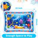 Yeeeasy Tummy Time Water Mat Inflatable Tummy Time Water Play Mat for Babies, Infants and Toddlers 3 to 24 Months Promote Development Toys Baby Toys essentials and Gifts
