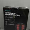 Nekteck Foot Massager with Heat, Shiatsu Heated Electric Kneading Foot Massager Machine for Neuropathy, Plantar Fasciitis, Feet Massage for Pain Relief, Circulation, Valentines Gifts for Man Woman Her (Black)