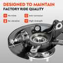 Front Steering Knuckle & Wheel Bearing Hub Assembly for Honda Civic 2003 2004 2005 1.7L L4, 698-495 698495 698-494 698494 51215S5AJ30 45255S01A00, Left Side and Right Side