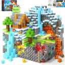 Magnetic Blocks - 200PCS Magnetic Building Blocks Sensory Toys for Kids Ages 3-5 4-8 5-7 8-12, Mine Magnet World Craft Cubes for Kids, STEM Toys Birthday Game Gifts for 3+ Years Old Boys and Girls