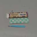 Expert Eyebrow Hair Removal Tweezer with Leather Case, GlamTweeler High Precision Slant Tip Stainless Steel Tweezers for Men and Women (Robin's Egg Blue)