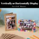 50 Count Photo Frame Cards with Envelopes 4x6 Paper Picture Frame Notecards Photo Card Holder and Envelopes Set for Mother's Day Father's Day Graudation Wedding Birthday Classroom DIY - Kraft