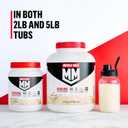 Muscle Milk Genuine Protein Powder, Strawberries N Crme, 1.93 Pounds, 13 Servings, 32g Protein, 3g Sugar, Calcium, Vitamins A, C & D, NSF Certified for Sport, Energizing Snack, Packaging May Vary (EXP 01/31/27)