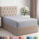 Twin XL Fitted Bed Sheet - Bottom Single Fitted Sheet Only - Ultra-Soft Hotel Luxury Bedding w/ 8-16 Inch Deep Pockets - Breathable & Wrinkle Free - Easy-Care, Fade and Shrink Resistant - Steel Blue