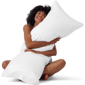 Bedsure Satin Body Pillow Pillowcase - Similar to Silk White Body Pillow Cover Case with Envelope Closure,Cooling and Silky Long Pillowcase for Hair and Skin,20x54 Inches
