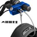 Motorcycle Lock Helmet Lock & Handlebar Lock & Anti Theft Brake Lock Combo for Handlebar Diameter Within 1.3-1.5 Inches All Tricycle Bike ATV Scooter (Blue), CD-01801