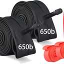 2 Pack 650B 27.5x1.9/2.125 Bike Inner Tube with Tire Levers and Rim Strips, 27.5" Bike Tubes Compatible with 27.5x1.9 27.5x1.95 27.5x2.0 27.5x2.125 27.5 Inch Bicycle Tire Tyre (27.5x1.90/2.125 Schrader Valve)