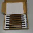 Goo-Ki 6 Pack Matte Black Cabinet Handles, 7.56 Inch(192mm) c-c Solid Drawer Pulls Bar Pull Modern Kitchen Hardware for Dresser Wardrobe Cupboard Bathroom, 9338MB-192