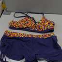 Womens Bathing Suit Halter Floral Top Two Piece Swimsuits Bathing Suits Athletic Swimwear Colorful Geometry XL