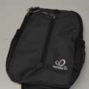 WATERFLY Crossbody Sling Backpack Sling Bag Travel Hiking Chest Bag Daypack (Black)