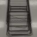 Bigzzia Clothes Drying Rack Foldable, 2-Level Large Laundry Drying Rack Collapsible, Stainless Steel Drying Rack Clothing for Indoor Outdoor, Easy to Fold, 33 Drying Rails, 142cm, Gray