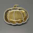 40 Pcs Fall Pumpkin Paper Plates Gold Foil Pumpkin Shape Disposable Dessert Plates Autumn Thanksgiving Party Tableware Dinnerware for Wedding Birthday Table Decor Supplies9 Inch