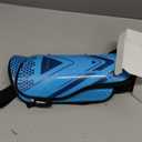 Upgraded Soccer Shin Guards for Kids Youth Adults, CE Certified AirsFish Shin Guard Sleeves Protection Gear for Boys Girls Soccer Games EVA Cushion Reduce Shocks and Injuries (Medium, Blue)