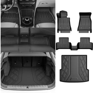 Original 2022-2025 I4 Floor Mats & Cargo Liner for BMW I4 All Model - Custom Fit Odorless TPE Floor Liners & Cargo Mat - All Weather 3D Laser Measured Car Mats for BMW I4 2022-2025