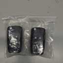 SUPALAND Flip Key Fob Shell Case Replacement Fits for Chevrolet Cruze Malibu Equinox Sonic Impala GMC Terrain Buick Lacrosse Regal Verano Encore 2010-2019 Keyless Remote Control KeyPad Key Fob Cover